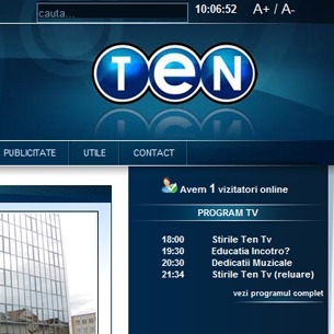 Televiziune Tentv - creare site